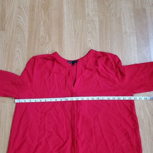 Gibson Back Pleat Blouse - size XL in Red - Picture 8 of 11